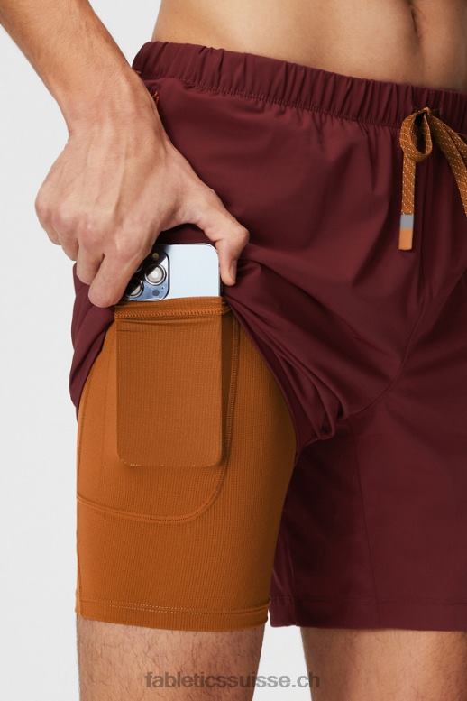 Hommes celui court (doublé) 142 B0B6R3186 rouge adrénaline Fabletics