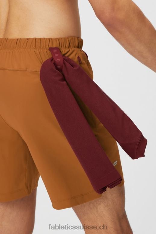 Hommes celui court (doublé) 143 B0B6R3187 rouille vintage Fabletics
