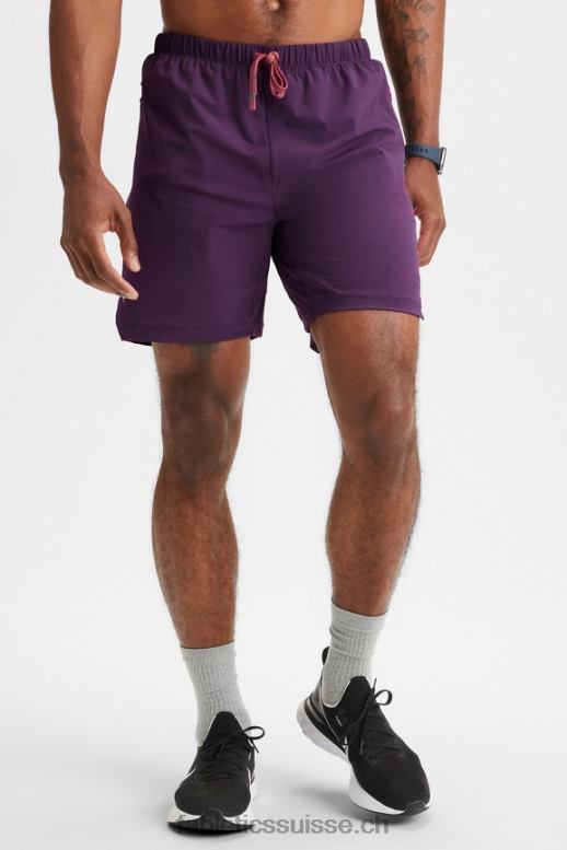 Hommes celui court (doublé) 143 B0B6R3189 Vin chaud Fabletics