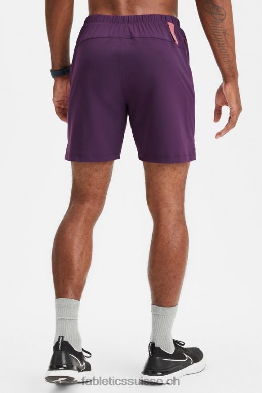 Hommes celui court (doublé) 143 B0B6R3189 Vin chaud Fabletics