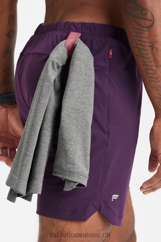 Hommes celui court (doublé) 143 B0B6R3189 Vin chaud Fabletics