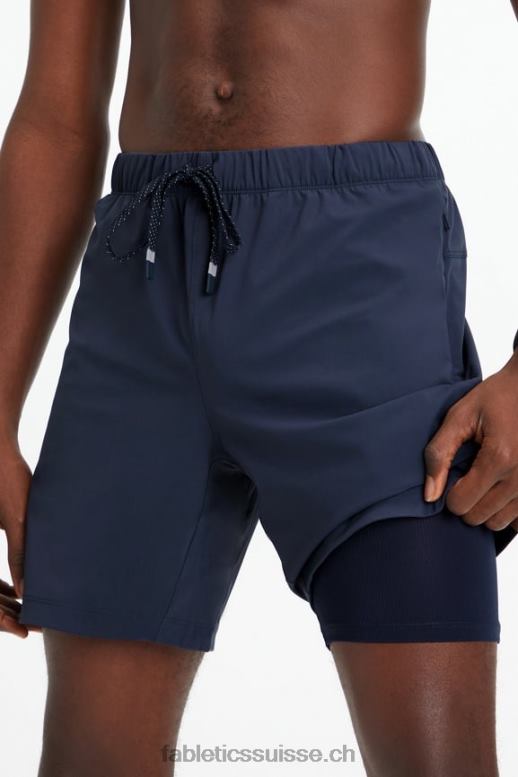 Hommes celui court (doublé) 143 B0B6R3190 marine classique Fabletics