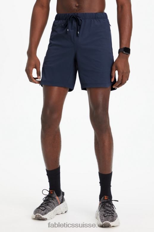 Hommes celui court (doublé) 143 B0B6R3190 marine classique Fabletics