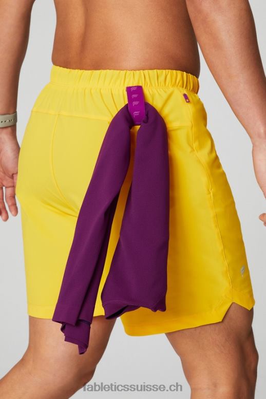 Hommes celui qui est court 151 B0B6R3230 Coucher de soleil jaune Fabletics