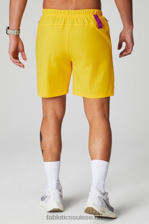 Hommes celui qui est court 151 B0B6R3230 Coucher de soleil jaune Fabletics