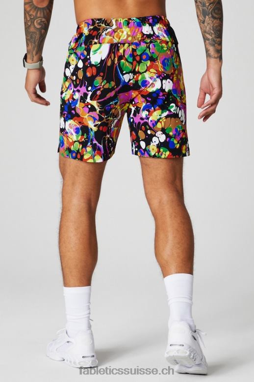 Hommes celui qui est court 151 B0B6R3231 kaléidoscopique noir Fabletics
