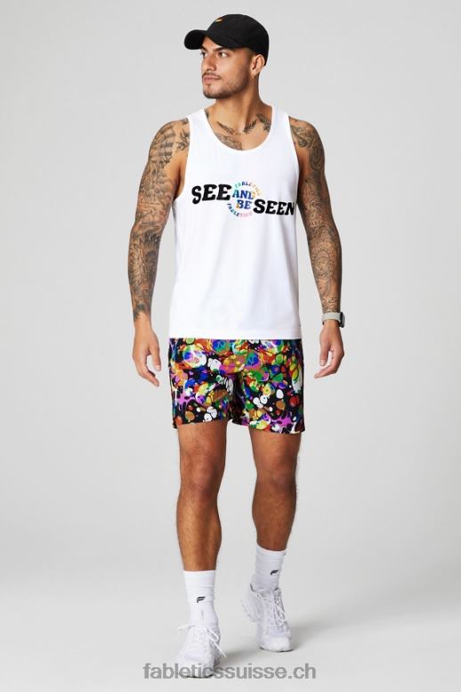 Hommes celui qui est court 151 B0B6R3231 kaléidoscopique noir Fabletics