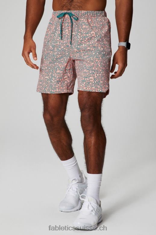 Hommes celui qui est court 153 B0B6R3237 Peach Kiss pois organiques Fabletics