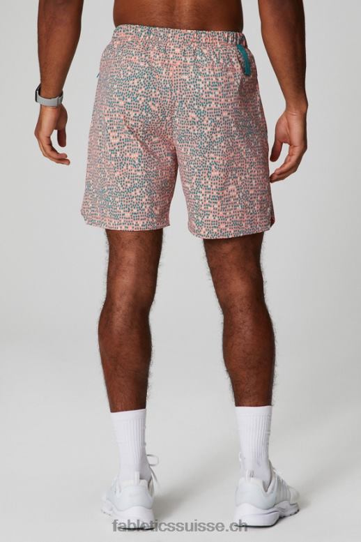 Hommes celui qui est court 153 B0B6R3237 Peach Kiss pois organiques Fabletics