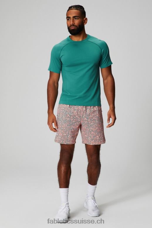 Hommes celui qui est court 153 B0B6R3237 Peach Kiss pois organiques Fabletics