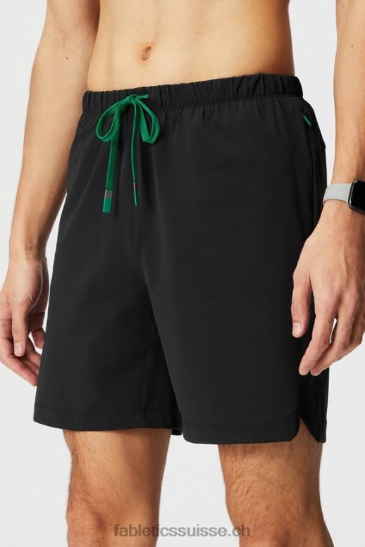 Hommes celui qui est court 153 B0B6R3239 noir/vert herbe Fabletics
