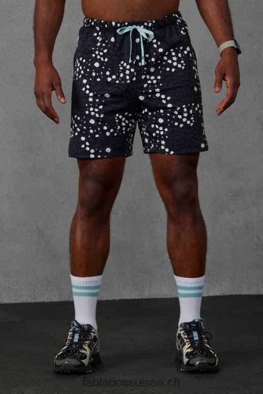 Hommes celui qui est court 154 B0B6R3242 amoureux et fleurs noir Fabletics