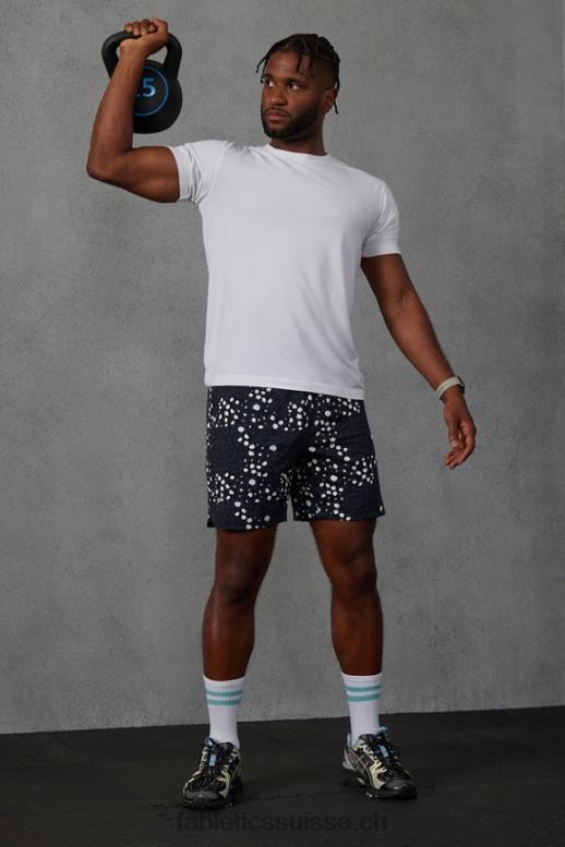 Hommes celui qui est court 154 B0B6R3242 amoureux et fleurs noir Fabletics