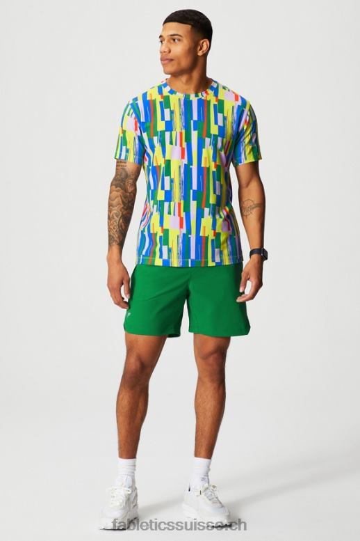 Hommes celui qui est court 154 B0B6R3246 vert Fabletics