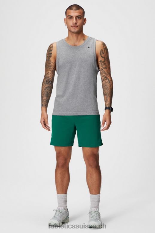 Hommes celui qui est court 155 B0B6R3250 vert de parcours Fabletics