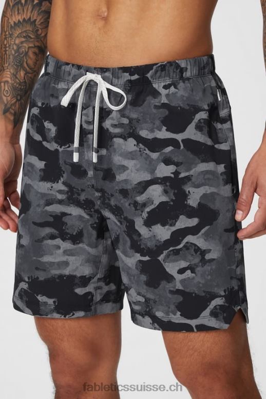 Hommes celui qui est court 156 B0B6R3253 camouflage noir Fabletics