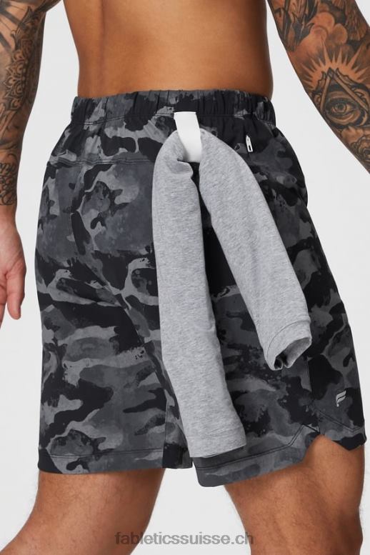 Hommes celui qui est court 156 B0B6R3253 camouflage noir Fabletics