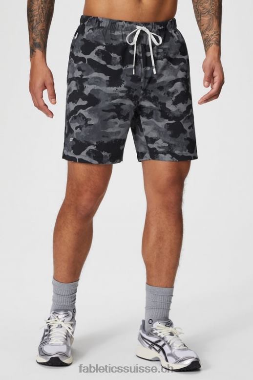 Hommes celui qui est court 156 B0B6R3253 camouflage noir Fabletics