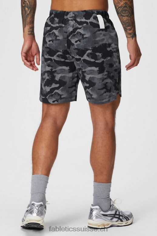 Hommes celui qui est court 156 B0B6R3253 camouflage noir Fabletics