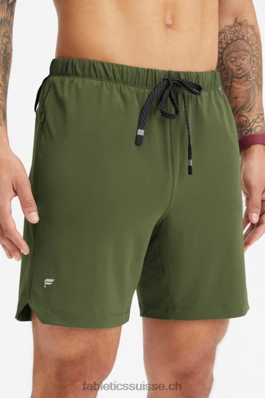Hommes celui qui est court 156 B0B6R3254 mousse noire Fabletics