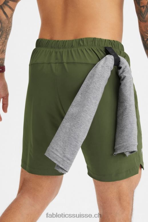 Hommes celui qui est court 156 B0B6R3254 mousse noire Fabletics