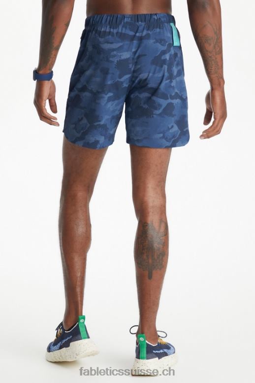 Hommes celui qui est court 161 B0B6R3277 camouflage bleu marine classique Fabletics