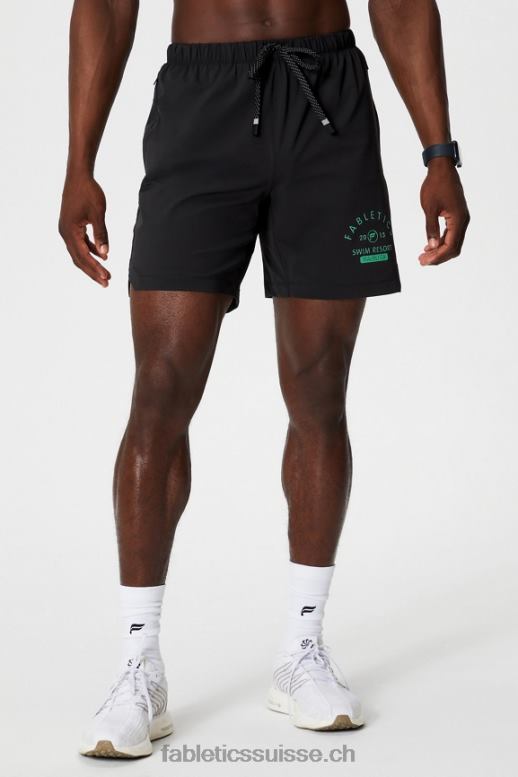 Hommes celui qui est court 166 B0B6R3367 bain noir Fabletics