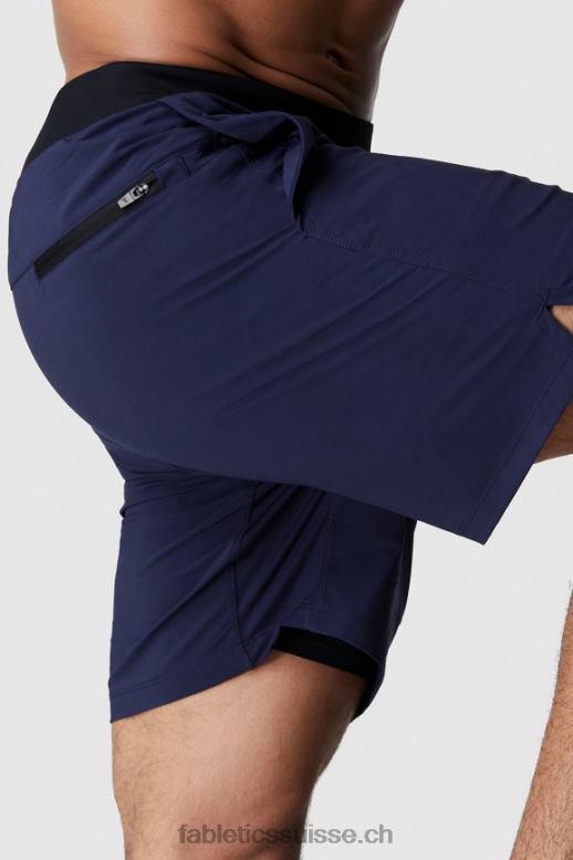 Hommes la franchise courte (doublée) B0B6R3355 marine Fabletics