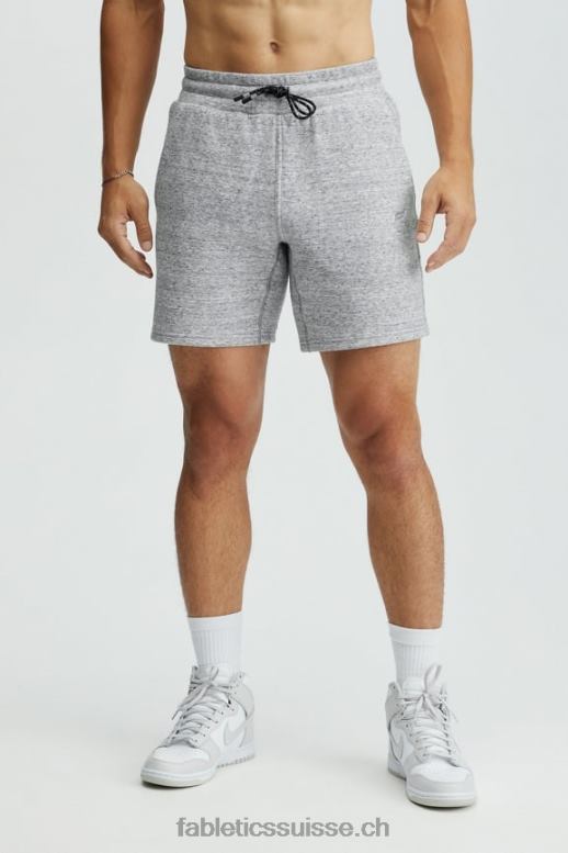 Hommes le court d'après-match B0B6R3349 gris chiné Fabletics