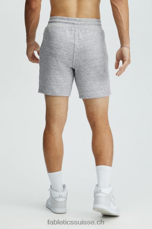 Hommes le court d\'après-match B0B6R3349 gris chiné Fabletics