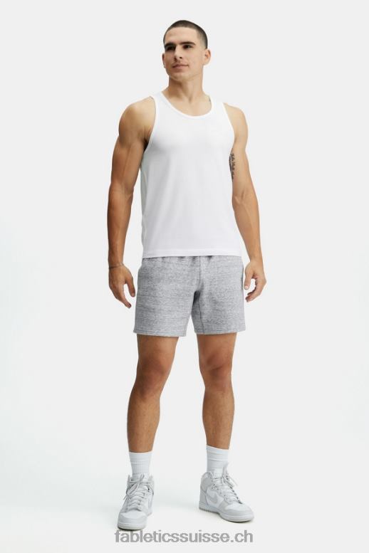 Hommes le court d\'après-match B0B6R3349 gris chiné Fabletics