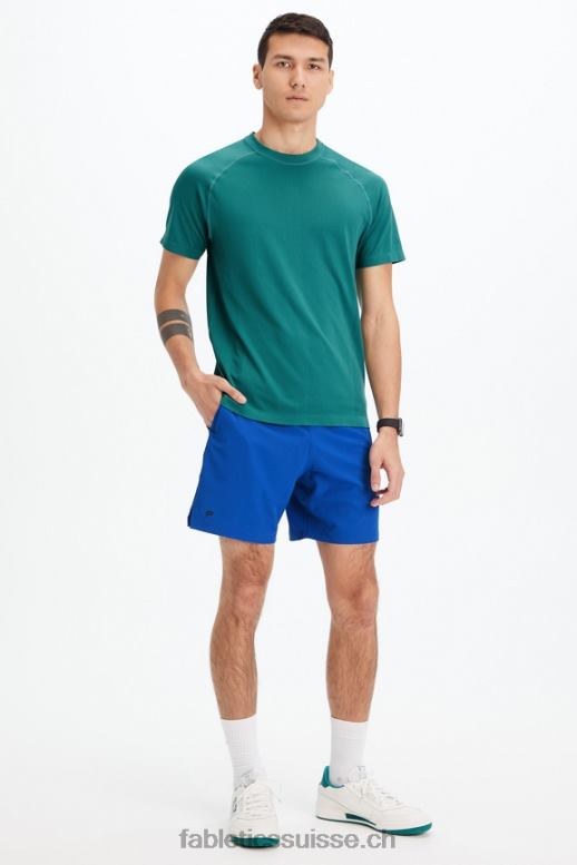 Hommes le court fondamental 163 B0B6R3332 bleu de course Fabletics