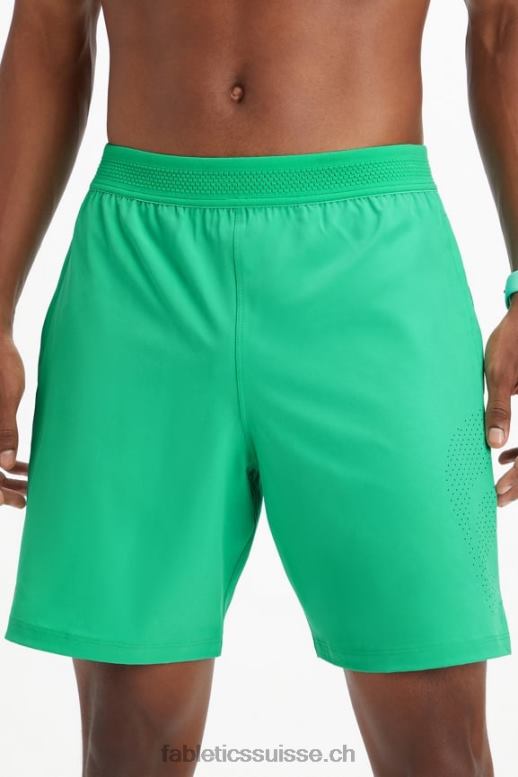 Hommes le court fondamental 164 B0B6R3335 essentiel vert perforé Fabletics