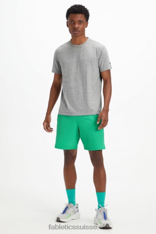 Hommes le court fondamental 164 B0B6R3335 essentiel vert perforé Fabletics