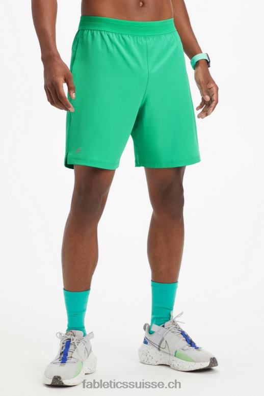 Hommes le court fondamental 164 B0B6R3335 essentiel vert perforé Fabletics