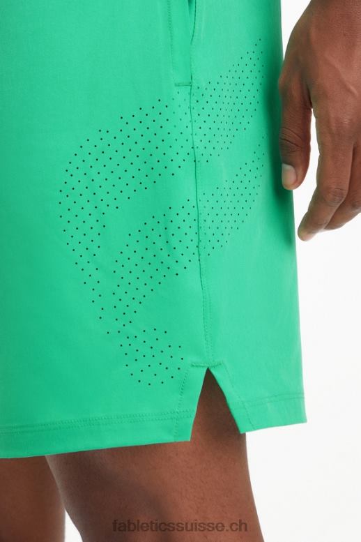 Hommes le court fondamental 164 B0B6R3335 essentiel vert perforé Fabletics