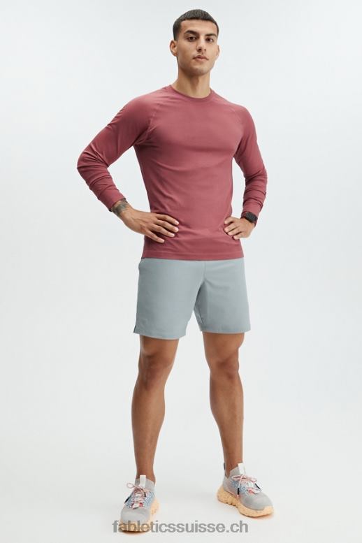 Hommes le court fondamental 164 B0B6R3338 gris ombre Fabletics