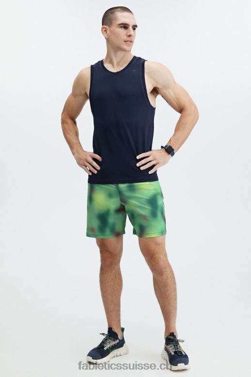 Hommes le court fondamental 165 B0B6R3344 flou vert azur Fabletics