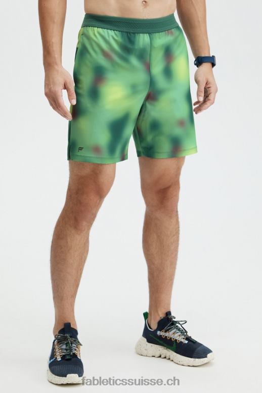 Hommes le court fondamental 165 B0B6R3344 flou vert azur Fabletics