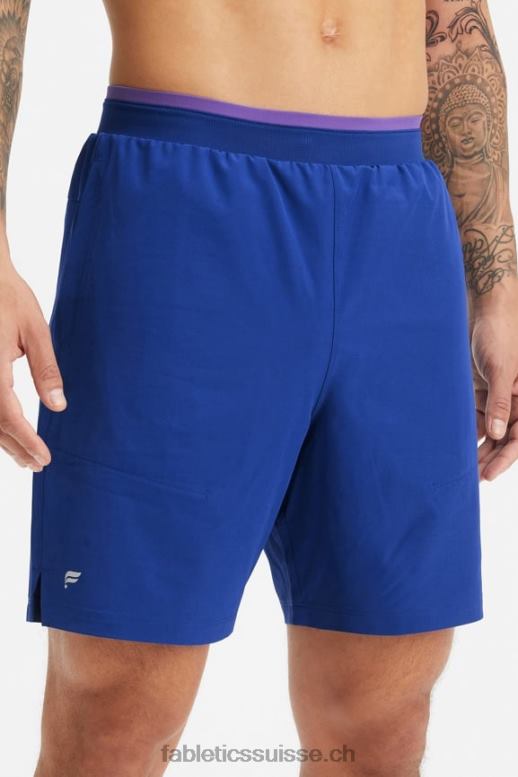 Hommes le court fondamental ii 144 B0B6R3196 bleu français Fabletics