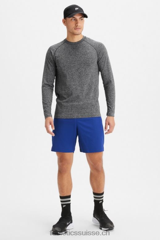 Hommes le court fondamental ii 144 B0B6R3196 bleu français Fabletics