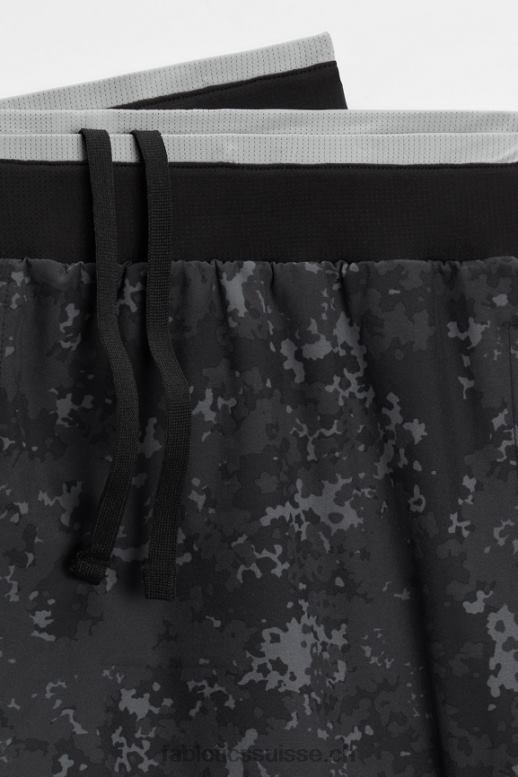 Hommes le court fondamental ii 145 B0B6R3197 camouflage nu noir Fabletics