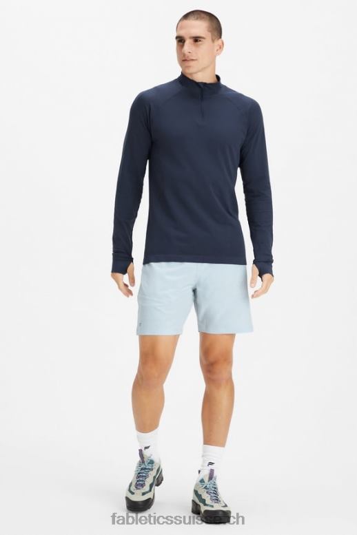 Hommes le court fondamental ii 147 B0B6R3209 frêne bleu perforé Fabletics