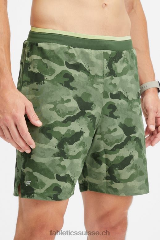 Hommes le court fondamental ii 149 B0B6R3221 camouflage vert tactique Fabletics