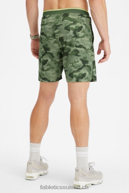 Hommes le court fondamental ii 149 B0B6R3221 camouflage vert tactique Fabletics