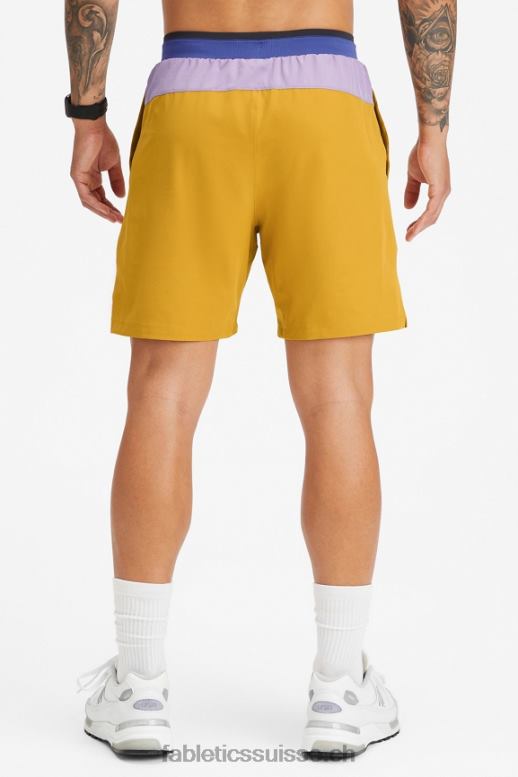 Hommes le court fondamental ii 150 B0B6R3222 bloc d\'or de combat Fabletics