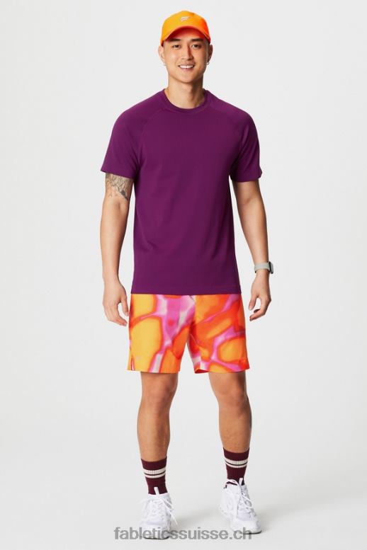 Hommes le court fondamental ii 158 B0B6R3262 évasion rose folie estivale Fabletics