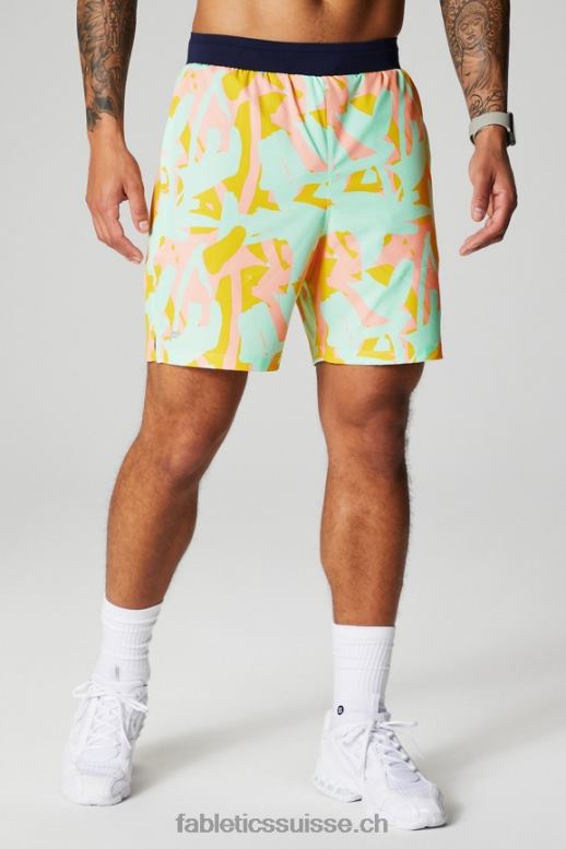 Hommes le court fondamental ii 159 B0B6R3267 Peach Kiss Organic Blobs Fabletics