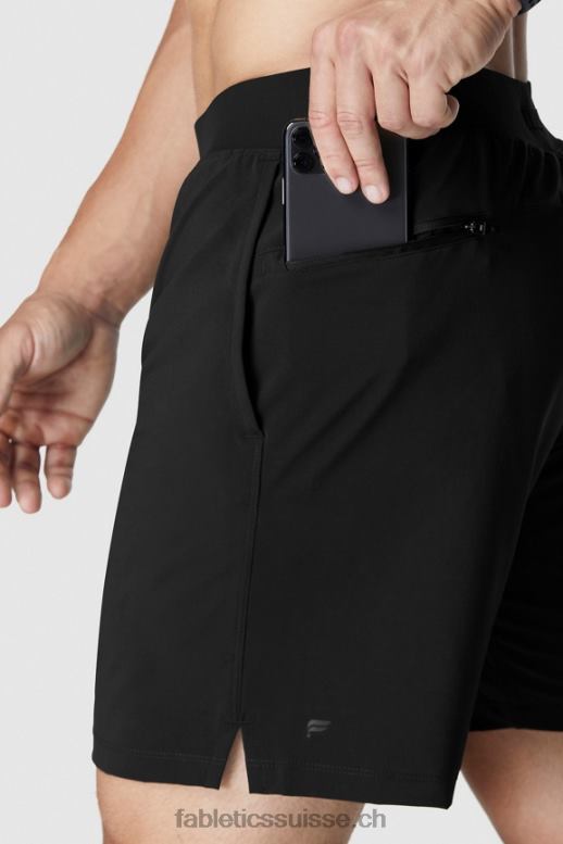 Hommes le court métrage de la franchise B0B6R3353 noir Fabletics