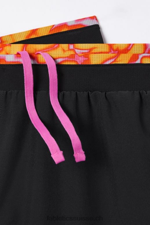 Hommes le fondamental court ii (linéaire) 132 B0B6R3122 noir/rose évasion folie estivale Fabletics